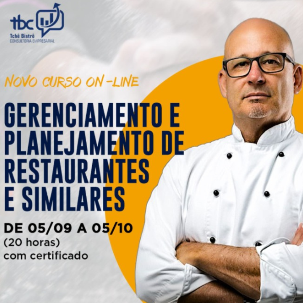 Novo curso on-line – Gerenciamento e Planejamento de Restaurantes e Similares